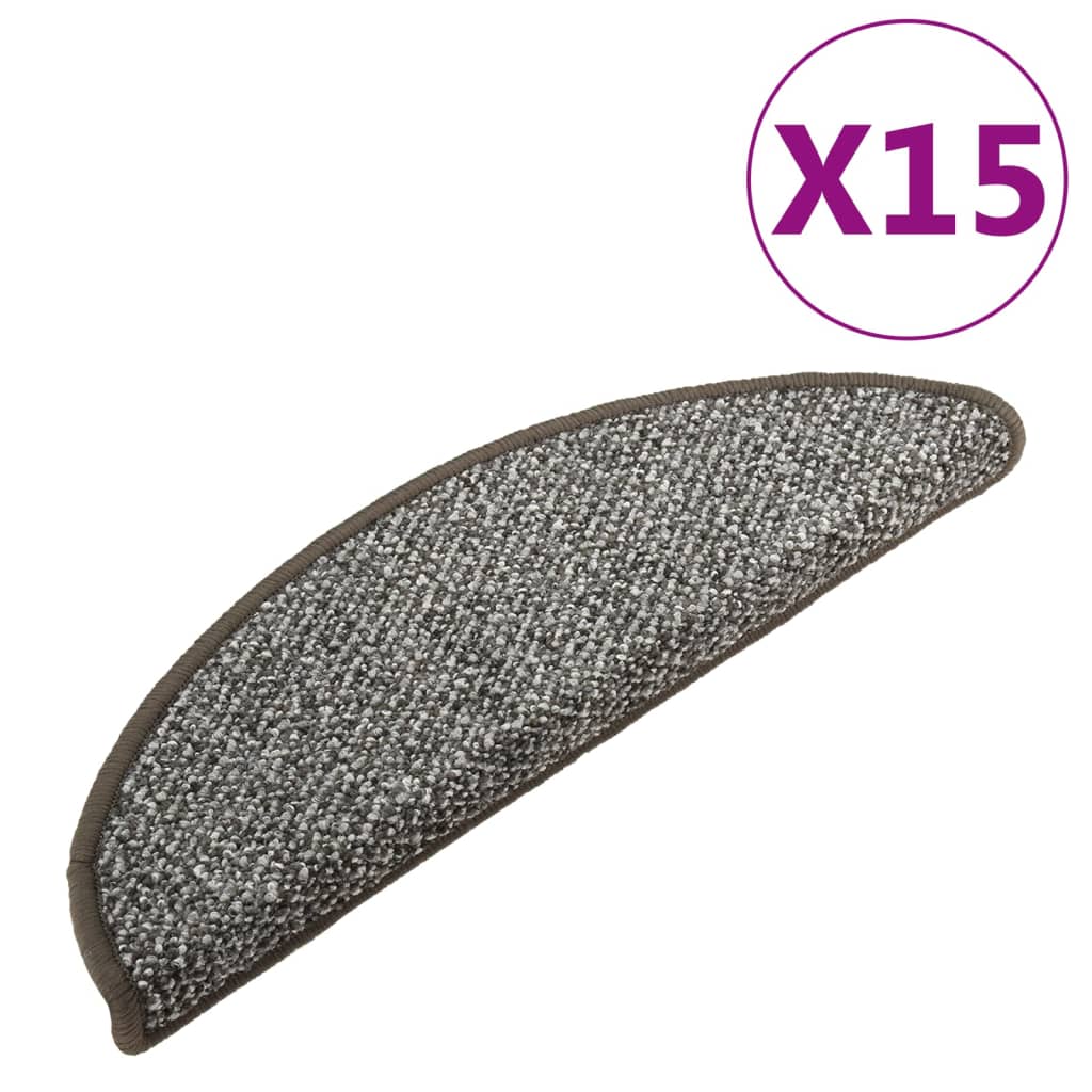 Trappetrinnstepper 15 stk antrasitt 56x17x3 cm