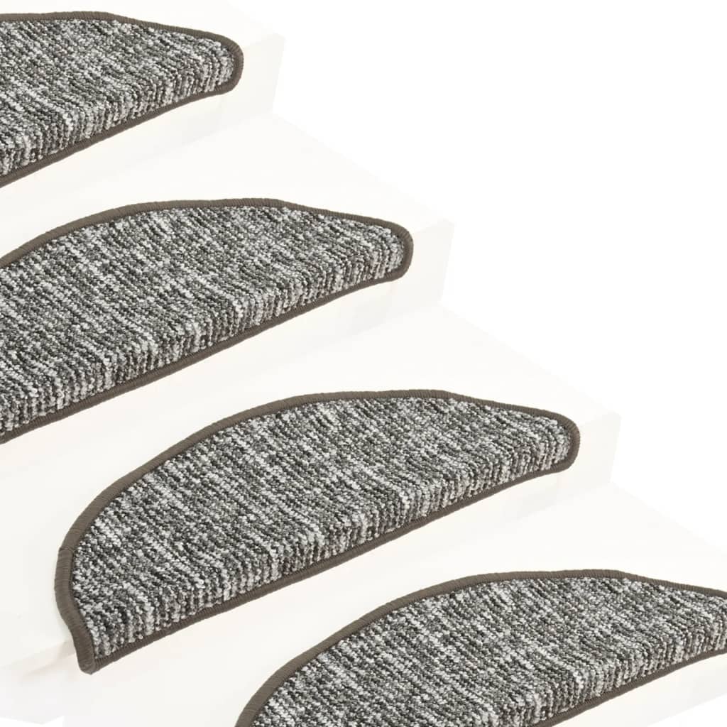 Trappetrinnstepper 15 stk antrasitt 56x17x3 cm