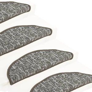 Trappetrinnstepper 15 stk antrasitt 56x17x3 cm