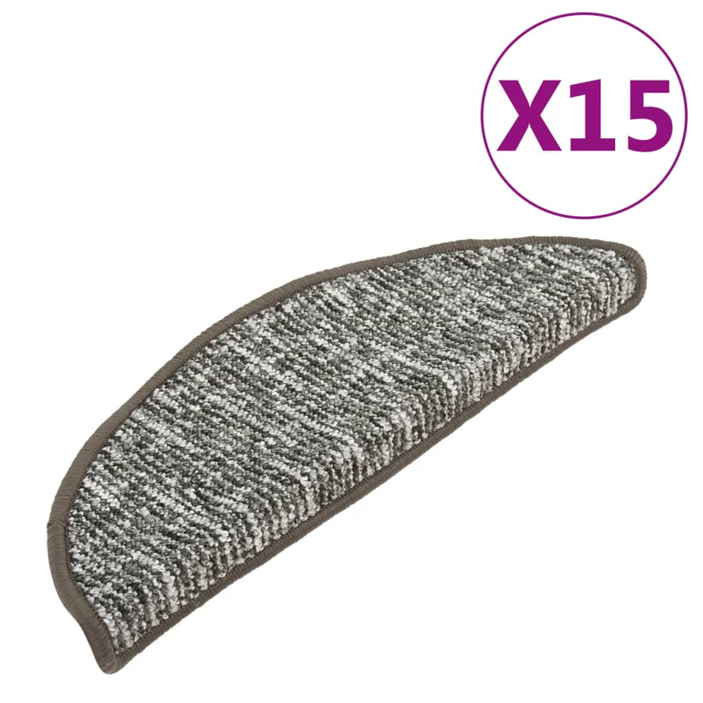 Trappetrinnstepper 15 stk antrasitt 65x21x4 cm