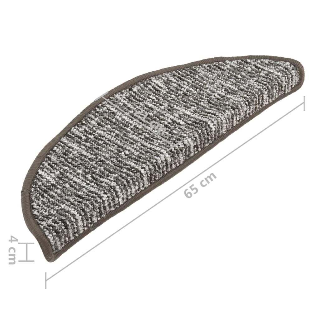 Trappetrinnstepper 15 stk antrasitt 65x21x4 cm