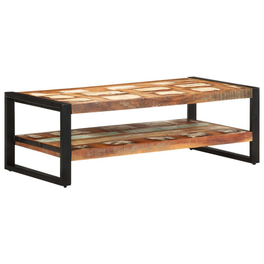 Coffee table 120x60x40 cm reclaimed solid wood
