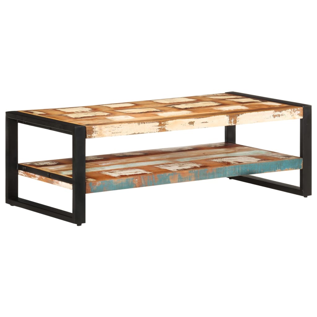 Coffee table 120x60x40 cm reclaimed solid wood
