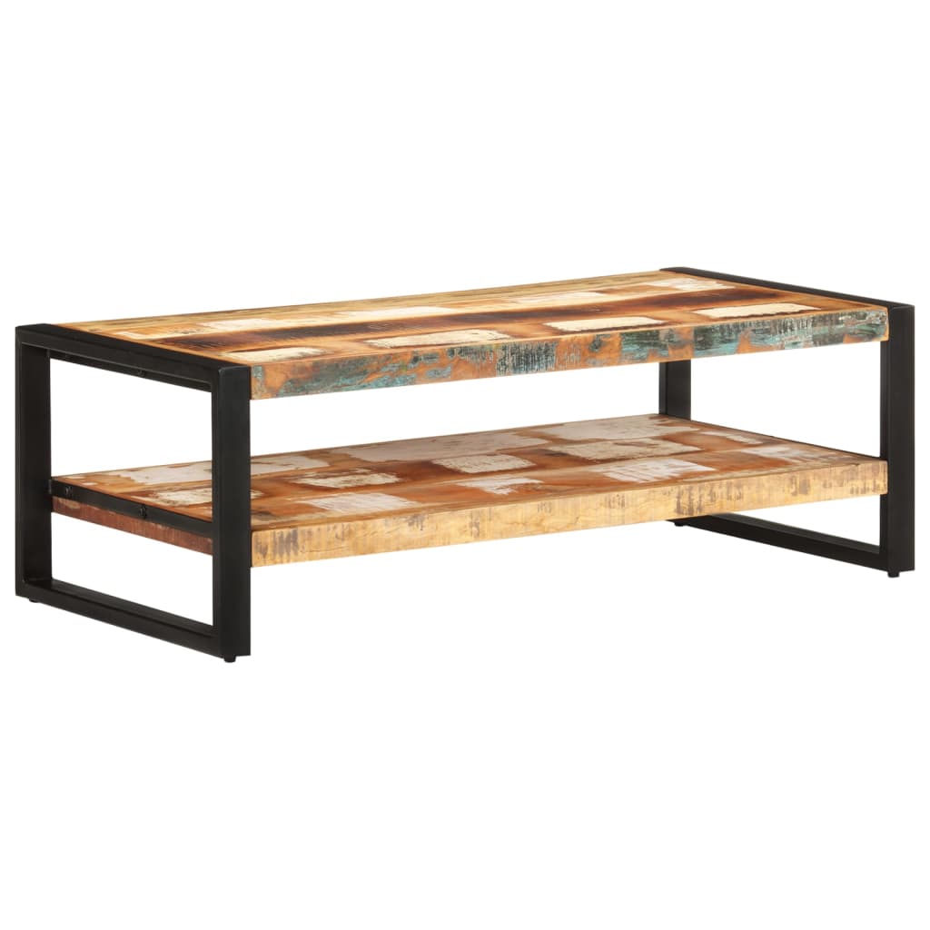 Coffee table 120x60x40 cm reclaimed solid wood