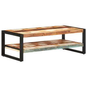 Coffee table 120x60x40 cm reclaimed solid wood