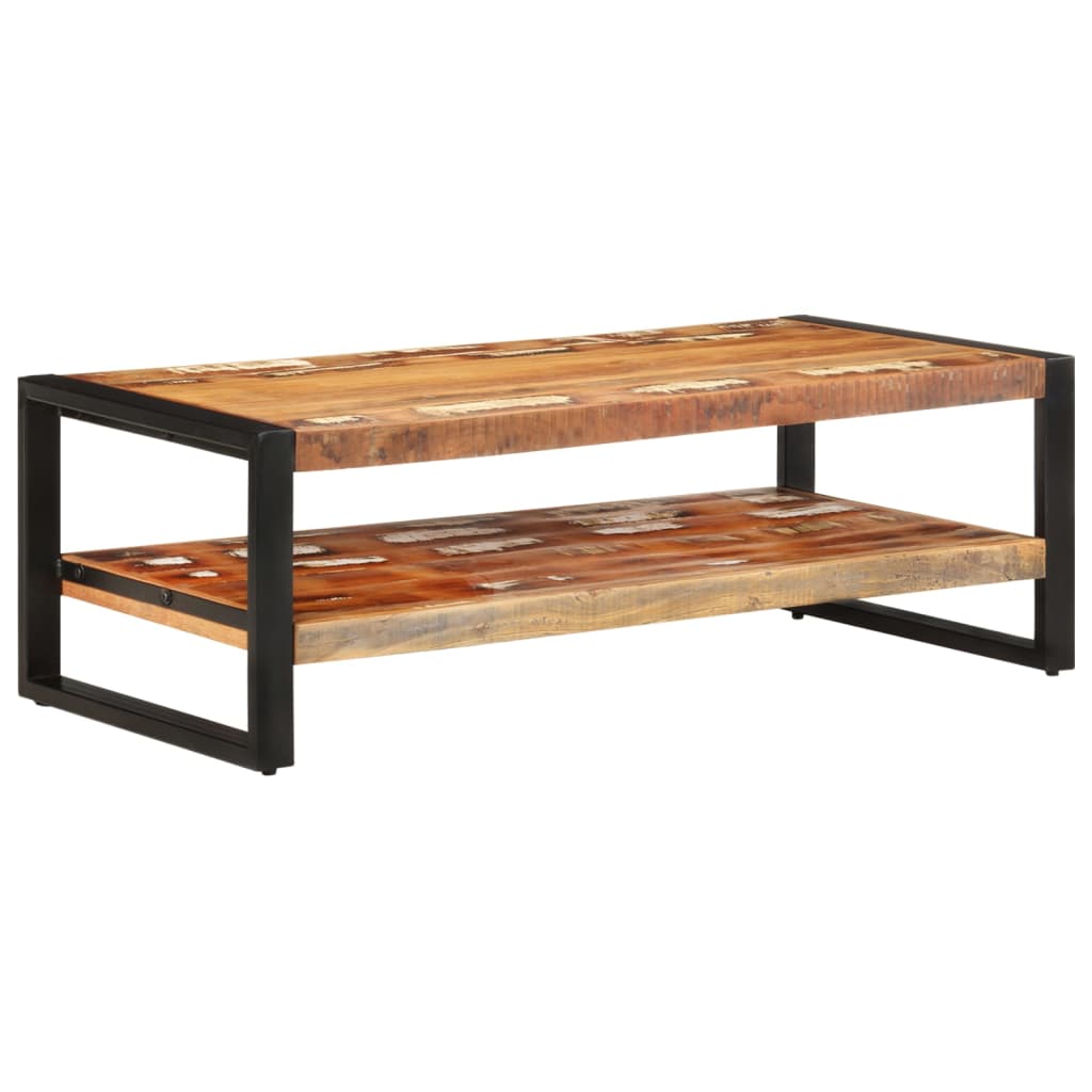 Coffee table 120x60x40 cm reclaimed solid wood