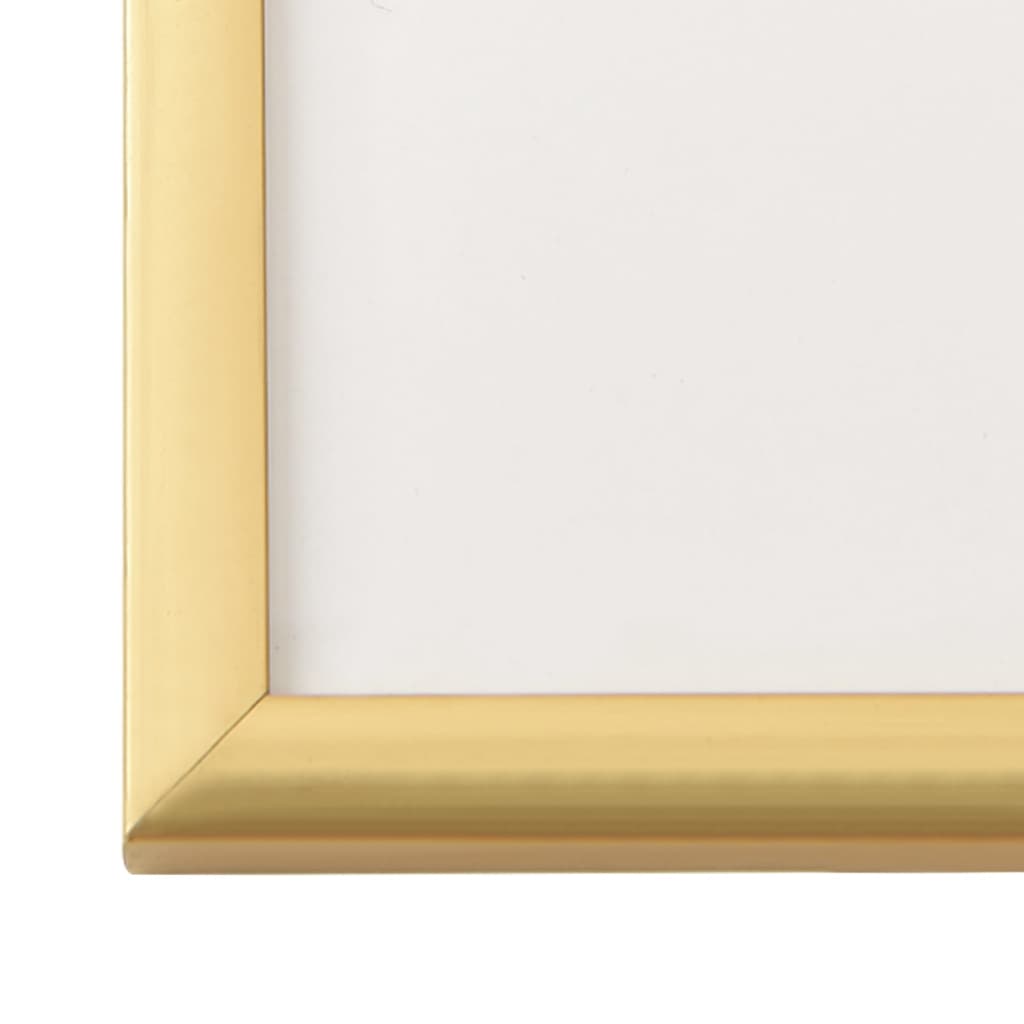 Fotorammekollasje for bord 5 stk gull 70x90 cm MDF