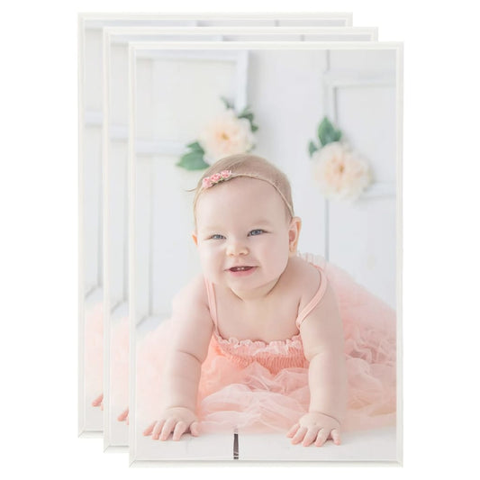 Fotorammekollasje for bord 3 stk sølv 13x18 cm MDF