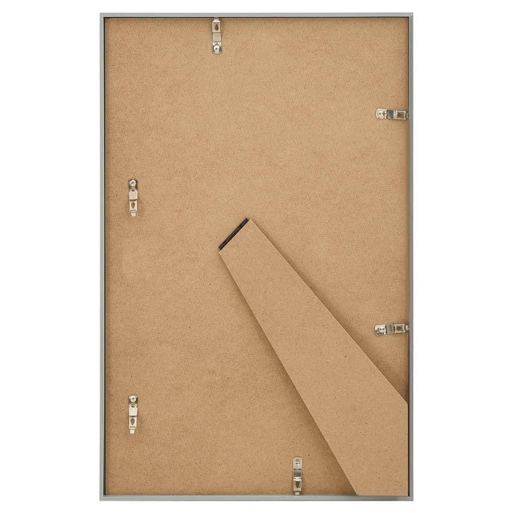 Fotorammekollasje for bord 3 stk sølv 13x18 cm MDF