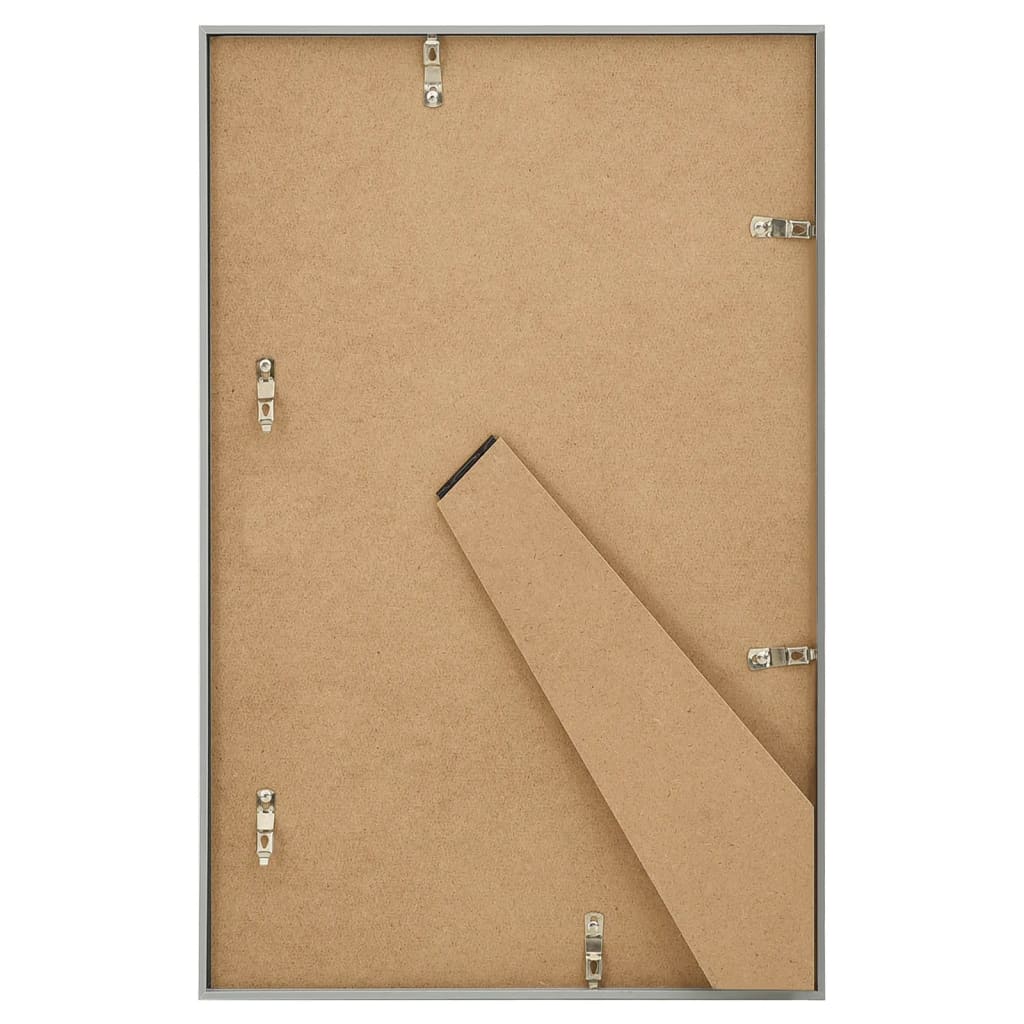 Fotorammekollasje for bord 5 stk sølv 13x18 cm MDF