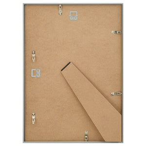Fotorammekollasje for vegg eller bord 3 stk sølv 18x24 cm MDF