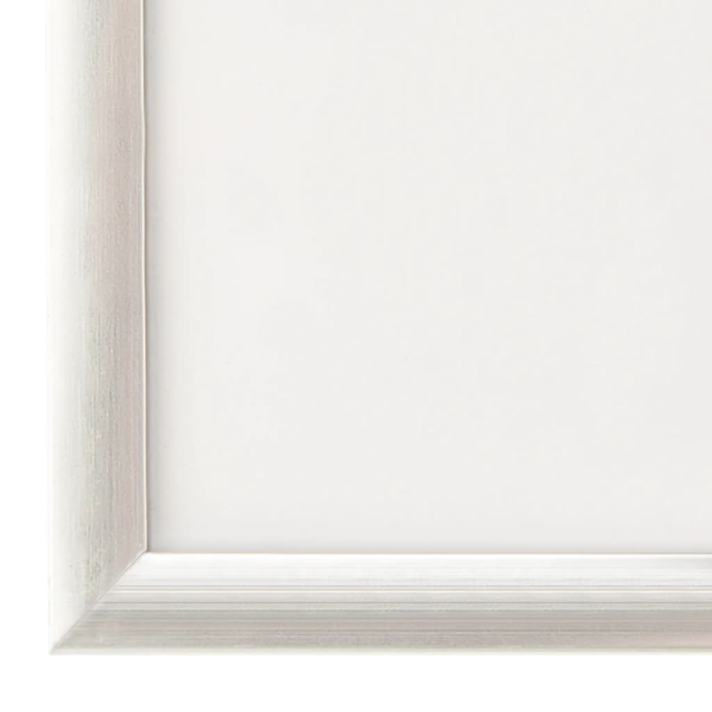 Fotorammekollasje for bord 5 stk sølv 21x29,7cm MDF