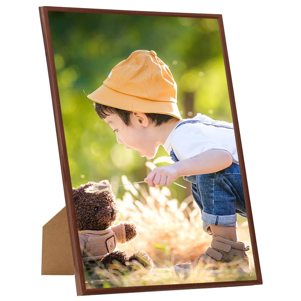 Fotorammekollasje 5 stk for vegg/bord bronse 59,4x84 cm MDF