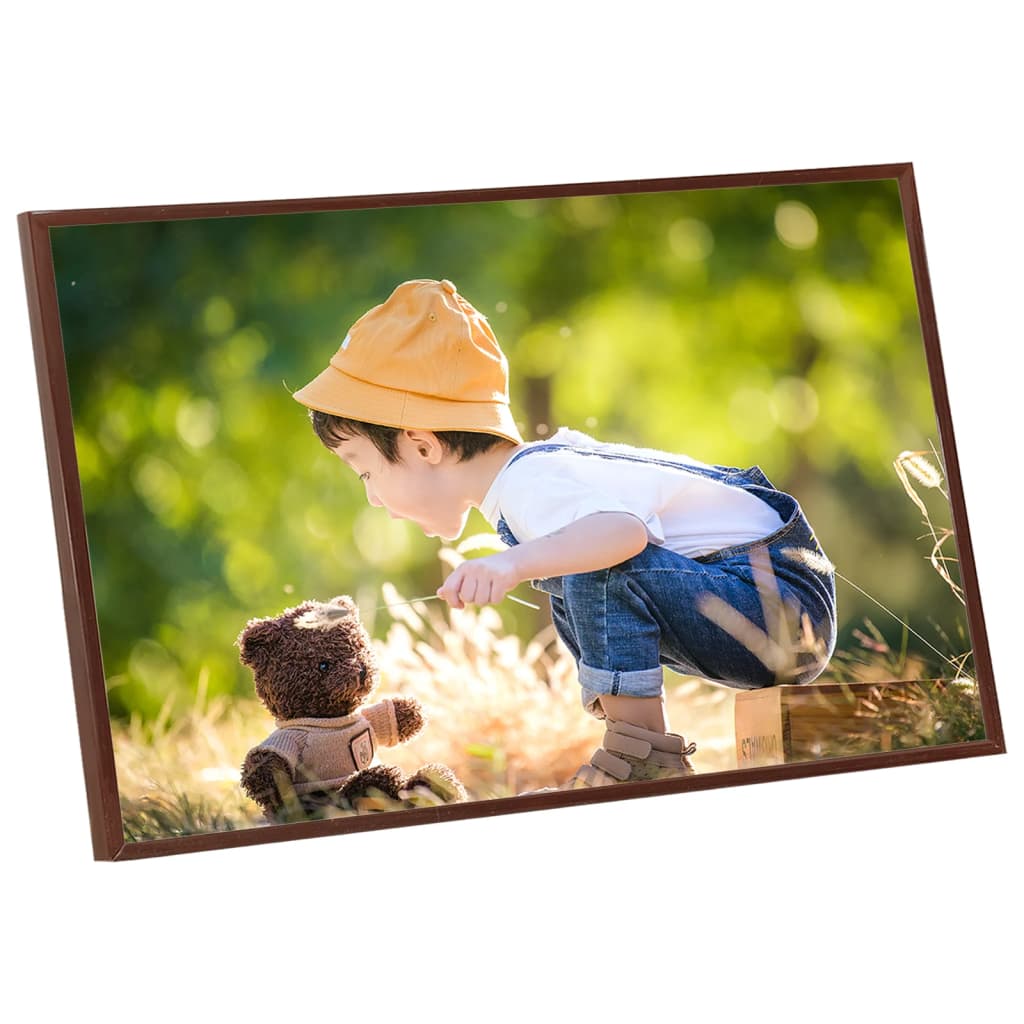 Fotorammekollasje 5 stk for vegg/bord bronse 59,4x84 cm MDF
