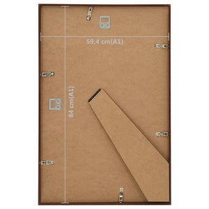 Fotorammekollasje 5 stk for vegg/bord bronse 59,4x84 cm MDF
