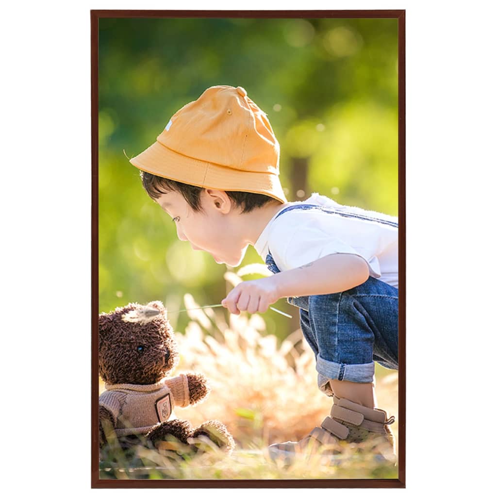 Fotorammekollasje for vegg eller bord 5 stk bronse 70x90 cm MDF