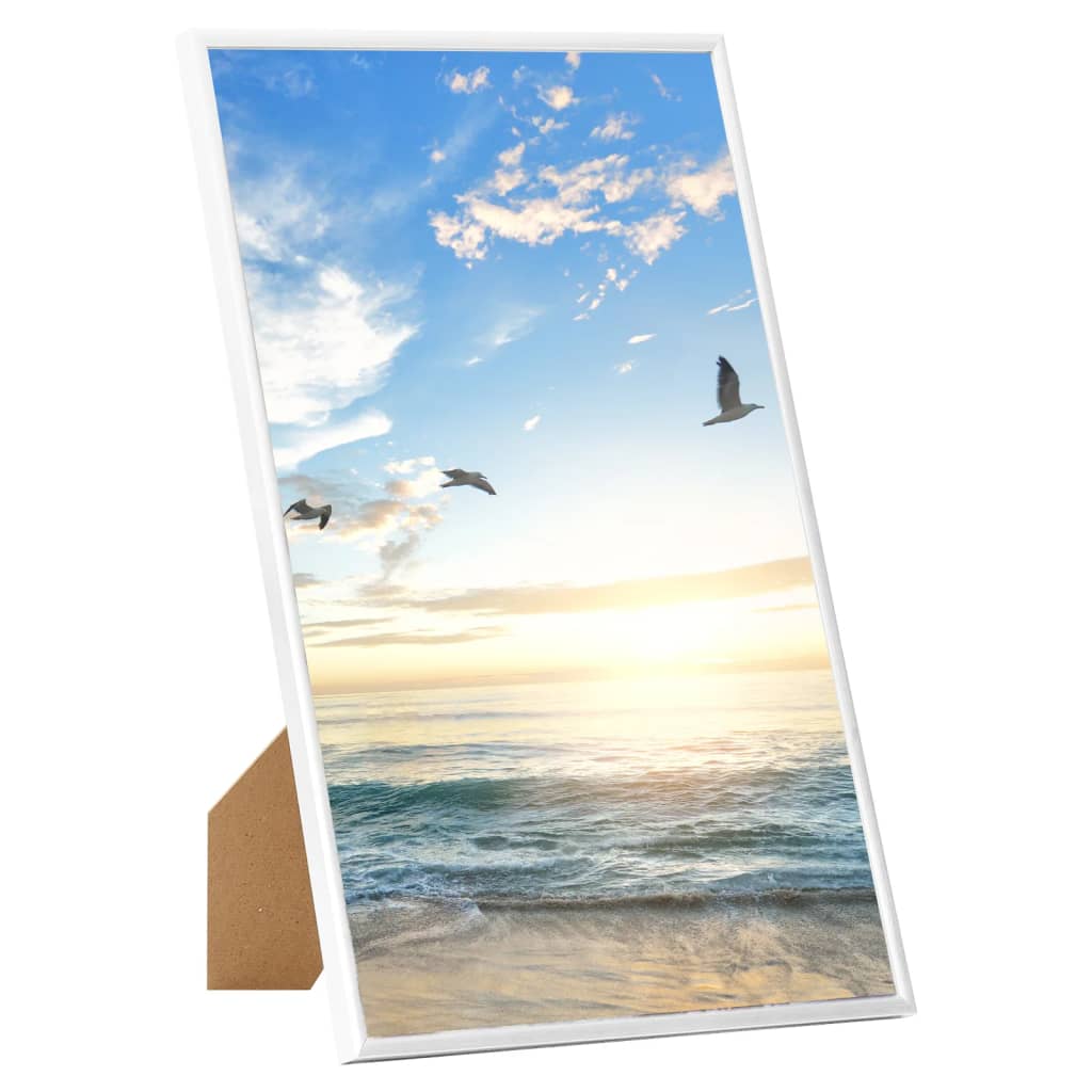 Fotorammekollasj for bord 3 stk hvit 10x15 cm MDF
