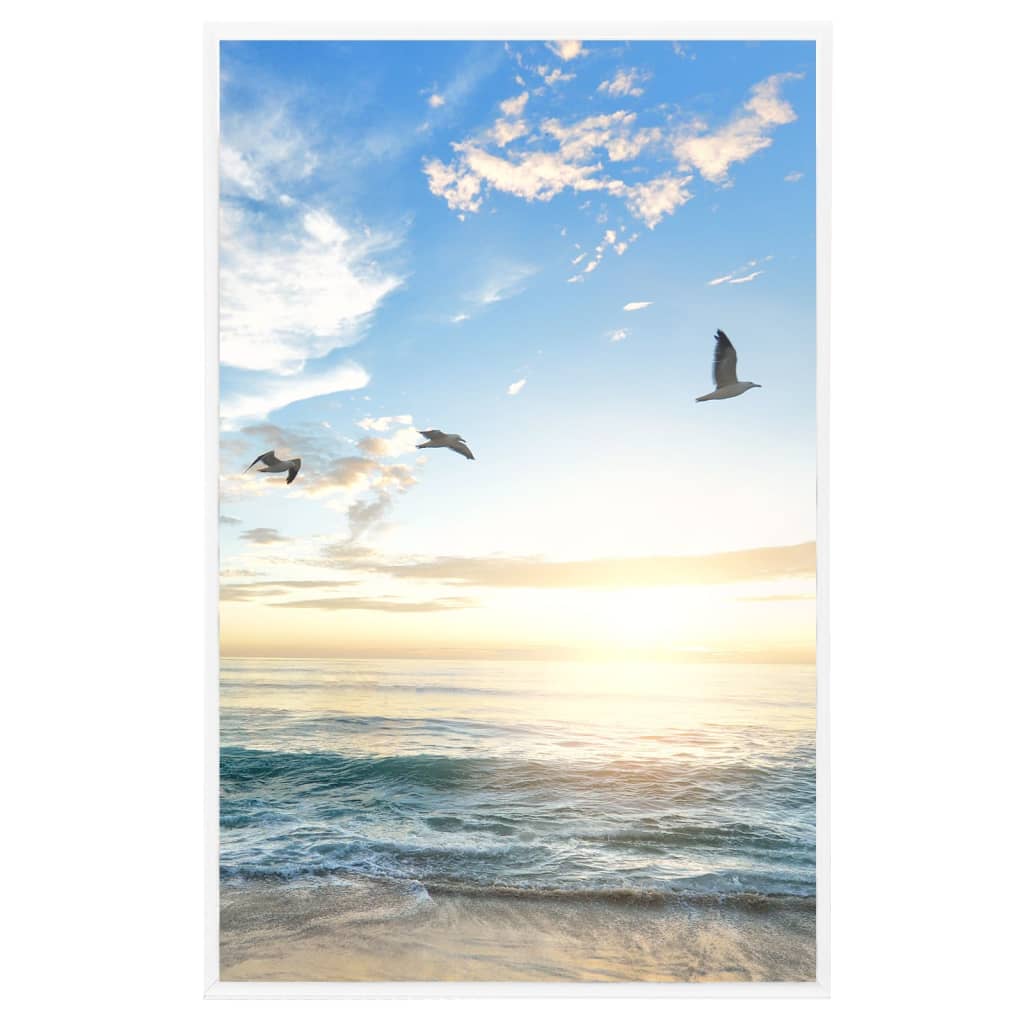 Fotorammekollasj for bord 3 stk hvit 10x15 cm MDF