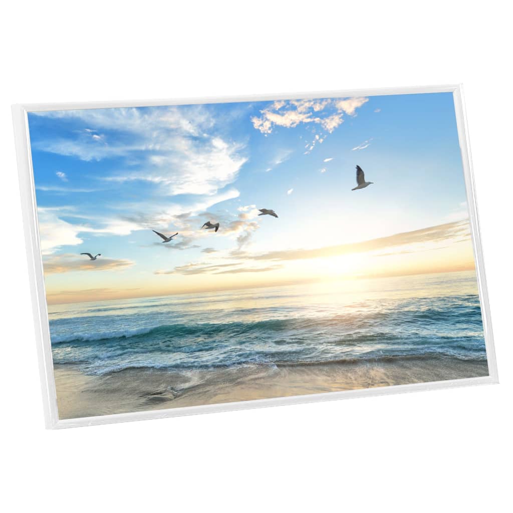 Fotorammekollasj for bord 3 stk hvit 10x15 cm MDF
