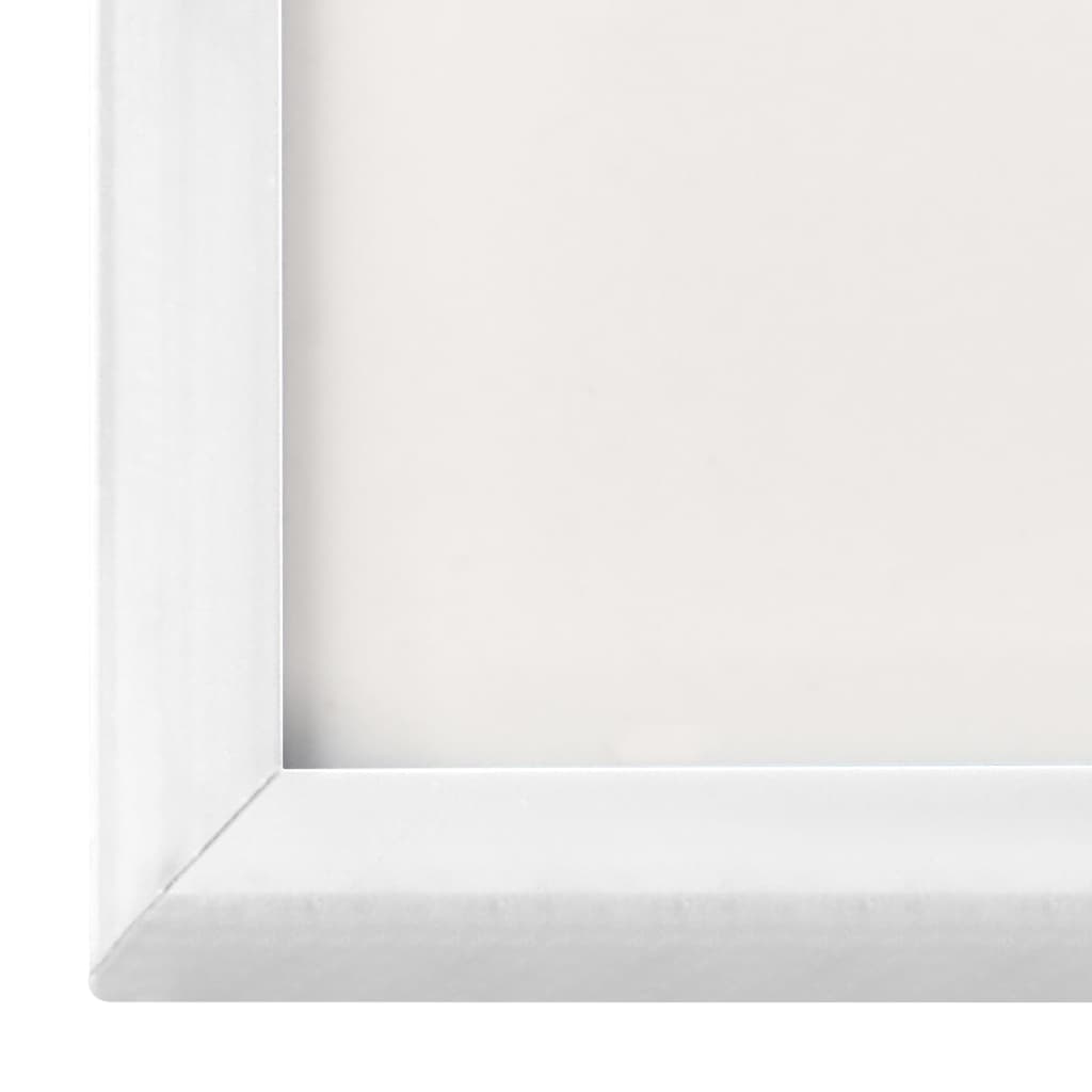 Fotorammekollasj for bord 3 stk hvit 10x15 cm MDF