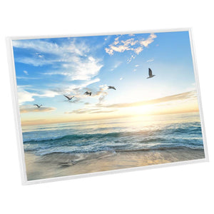 Fotorammekollasje for bord 3 stk hvit 15x21 cm MDF