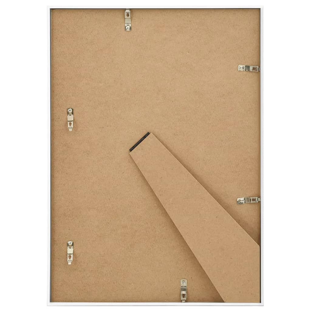 Fotorammekollasje for bord 3 stk hvit 15x21 cm MDF