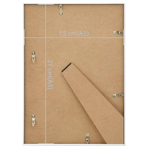 Fotorammekollasje for bord 3 stk hvit 15x21 cm MDF
