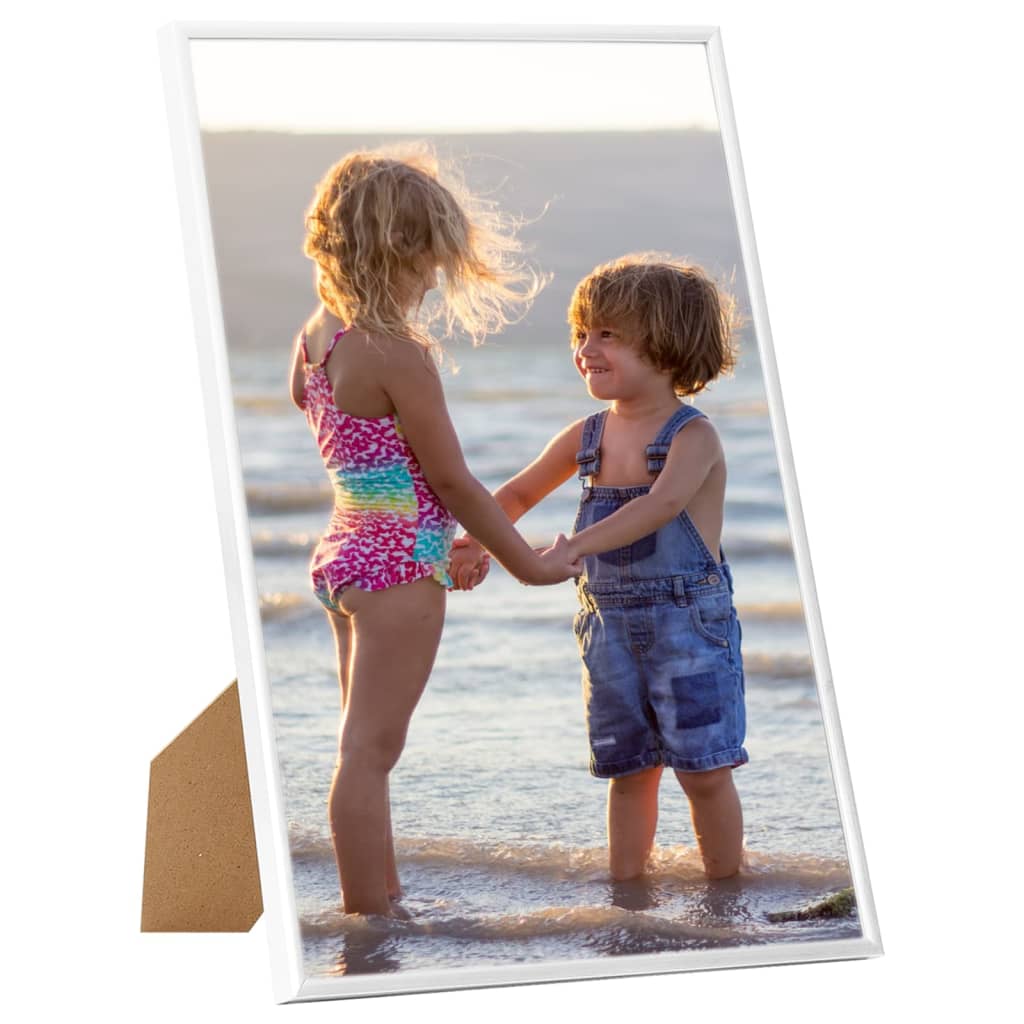 Fotorammekollasje for vegg eller bord 3 stk 21x29,7 cm MDF hvit