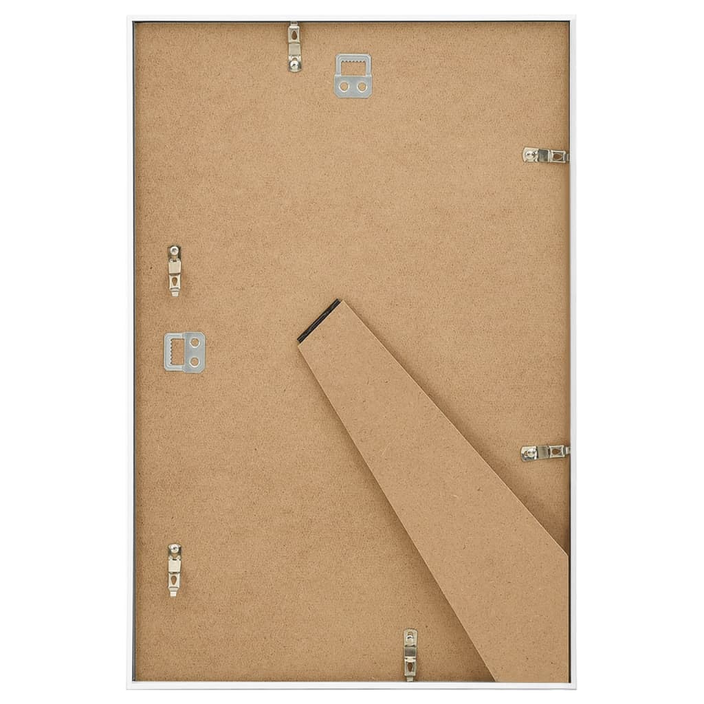 Fotorammekollasje for vegg eller bord 3 stk 21x29,7 cm MDF hvit