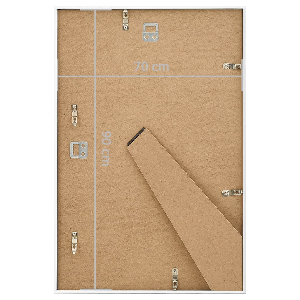 Fotorammekollasje for vegg eller bord 3 stk 70x90 cm MDF hvit