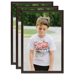 Fotorammekollasje for bord 3 stk svart 21x29,7 cm MDF