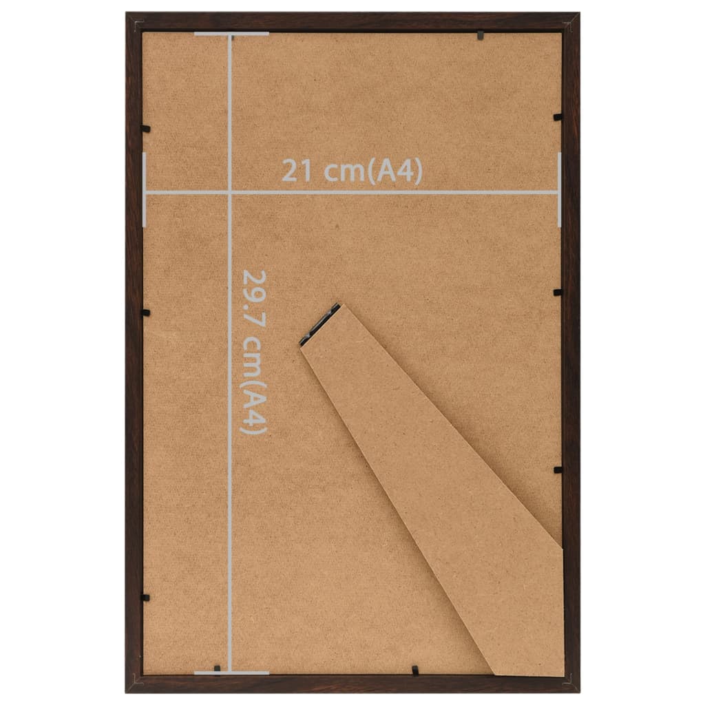 Fotorammekollasje for bord 3 stk svart 21x29,7 cm MDF