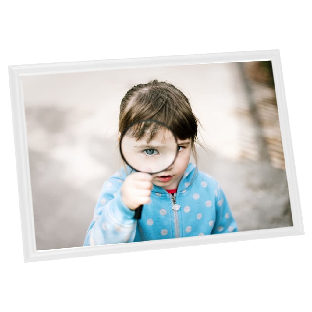 Fotorammekollasje for bord 3 stk hvit 13x18 cm MDF