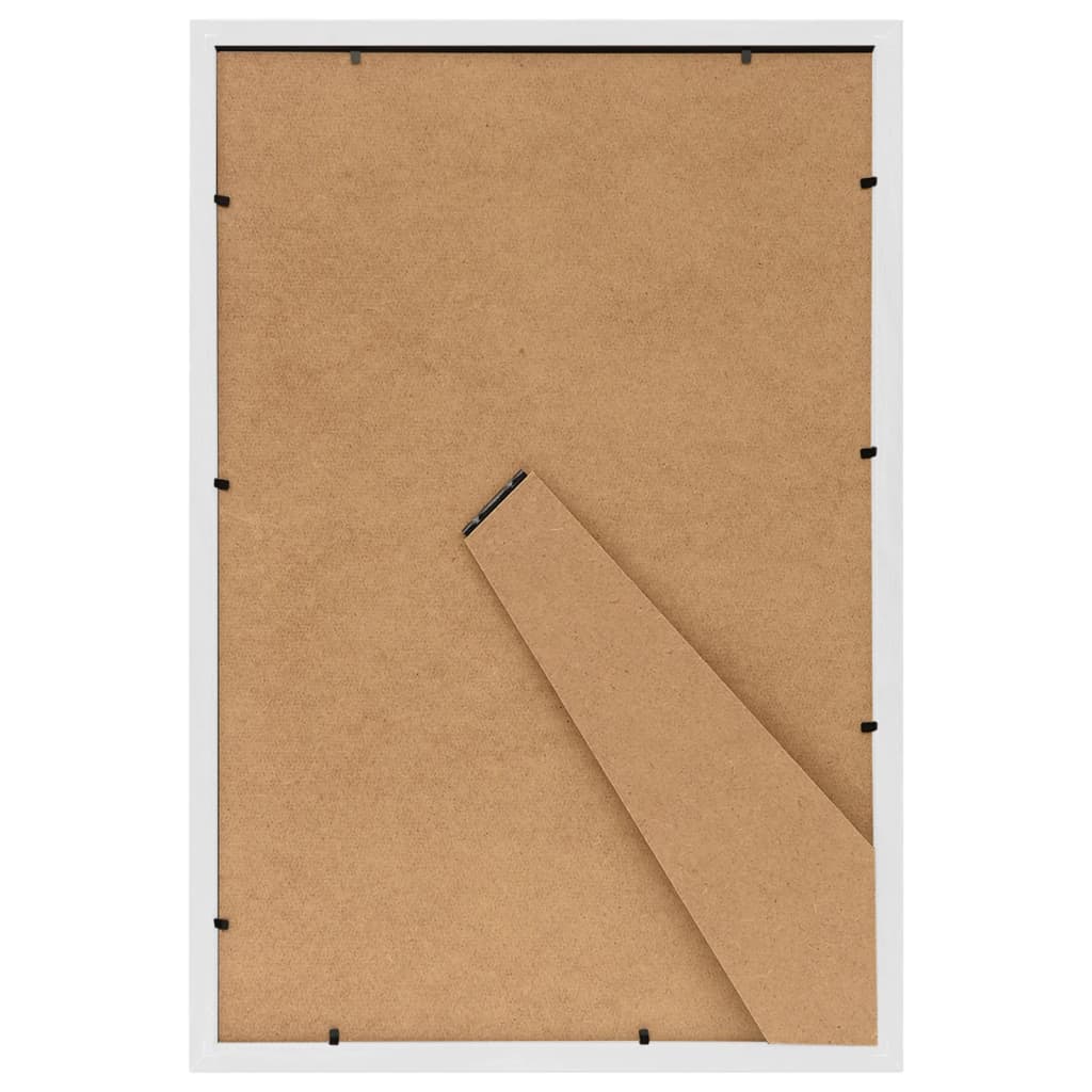 Fotorammekollasje for bord 3 stk hvit 13x18 cm MDF