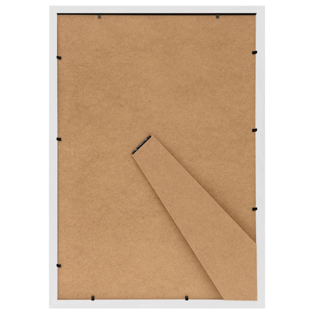 Fotorammekollasje for bord 3 stk hvit 15x21 cm MDF