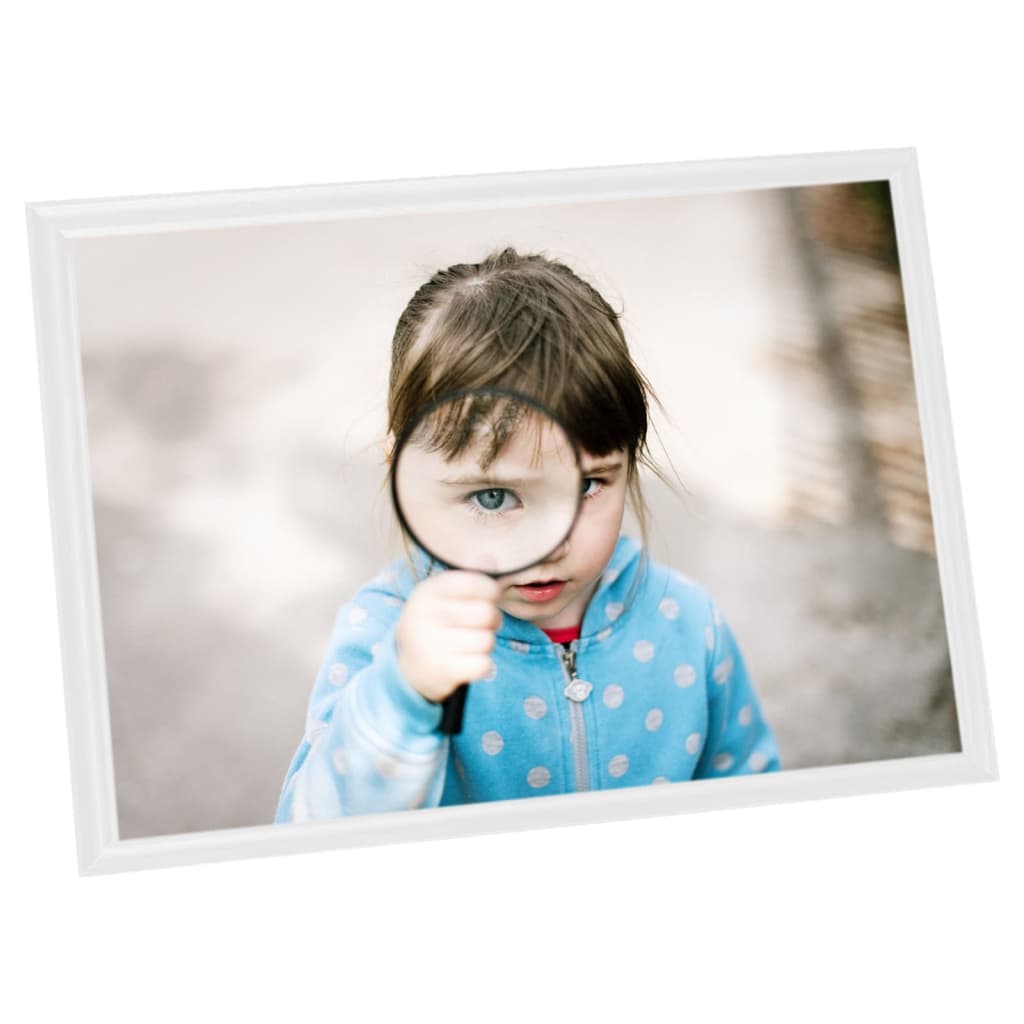 Fotorammekollasje for bord 3 stk hvit 18x24 cm MDF
