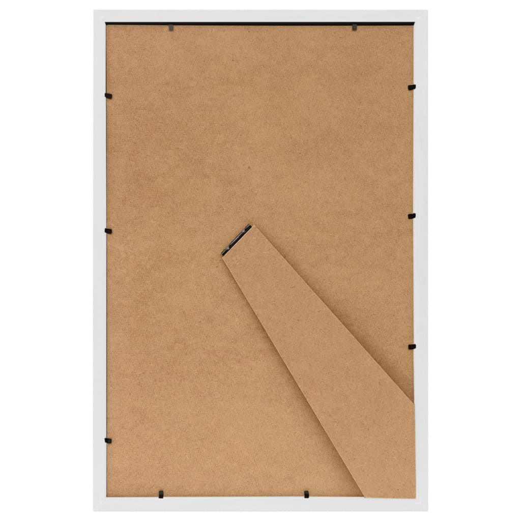 Fotorammekollasje for bord 3 stk hvit 21x29,7 cm MDF