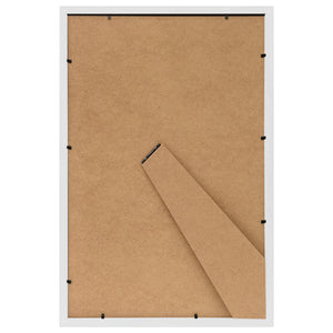 Fotorammekollasje for bord 5 stk hvit 21x29,7 cm MDF