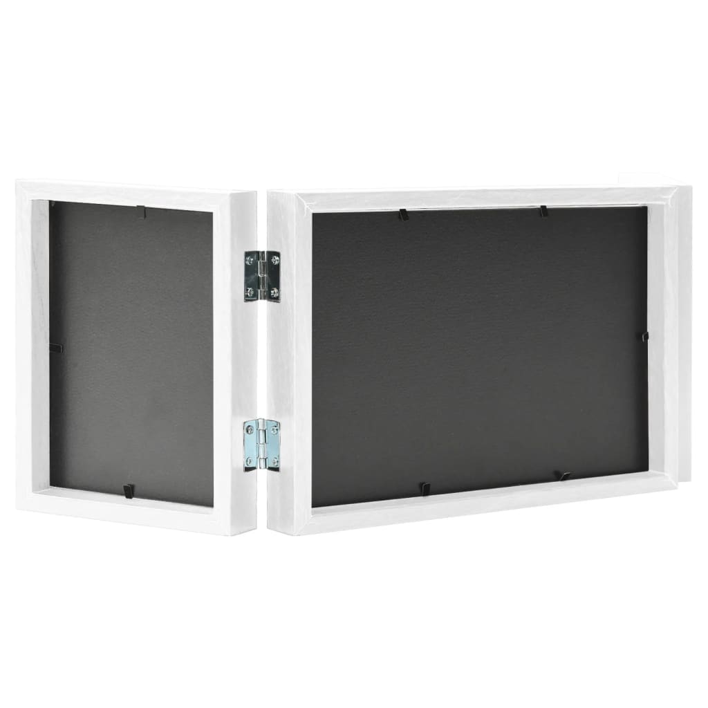 Trefoldig fotorammekollasj hvit 28x18 cm+2x(13x18 cm)