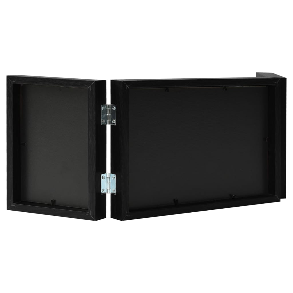 Trefoldig fotorammekollasj svart 28x18 cm+2x(13x18 cm)