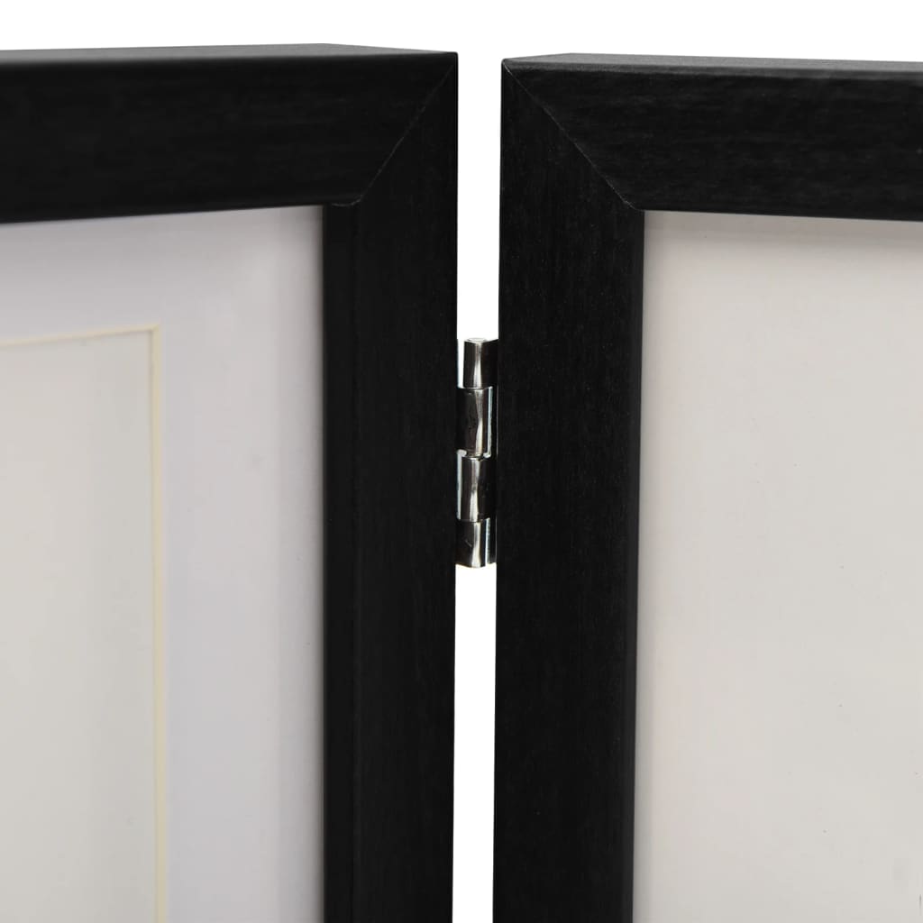 Trefoldig fotorammekollasj svart 28x18 cm+2x(13x18 cm)