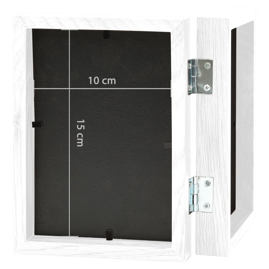 Tofoldig fotorammekollage hvit 2x(10x15 cm)