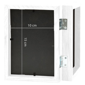 Tofoldig fotorammekollage hvit 2x(10x15 cm)