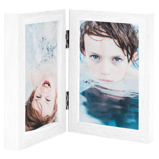 Tofoldig fotorammekollasj hvit 2x(21x29,7 cm)