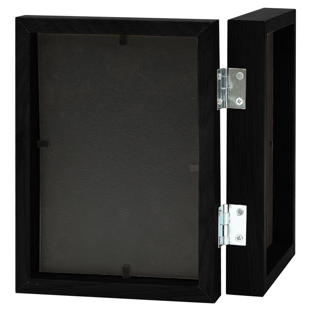 Tofoldig fotorammekollasj svart 2x(13x18 cm)