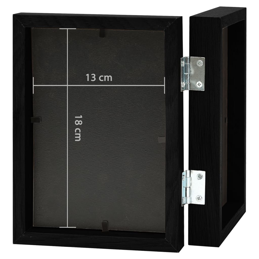 Tofoldig fotorammekollasj svart 2x(13x18 cm)