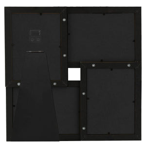 Fotorammekollasj for 4x(10x15 cm) bilde svart MDF