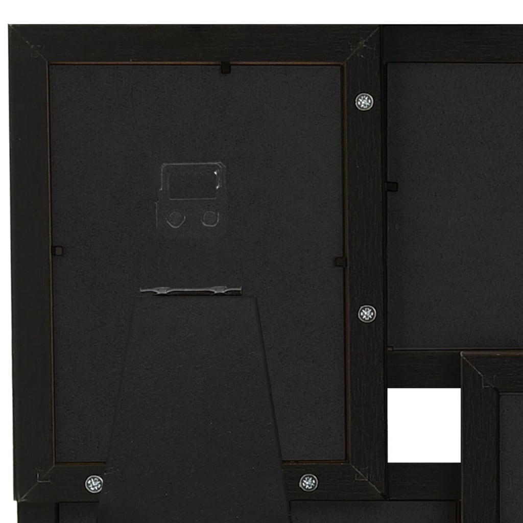 Fotorammekollasj for 4x(13x18 cm) bilde svart MDF
