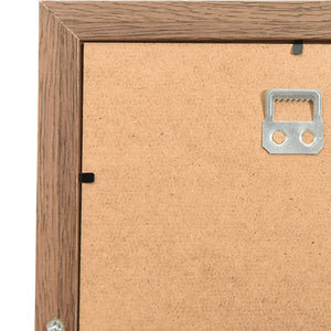 Fotorammekollasj for 10x(10x15 cm) bilde lysebrun MDF