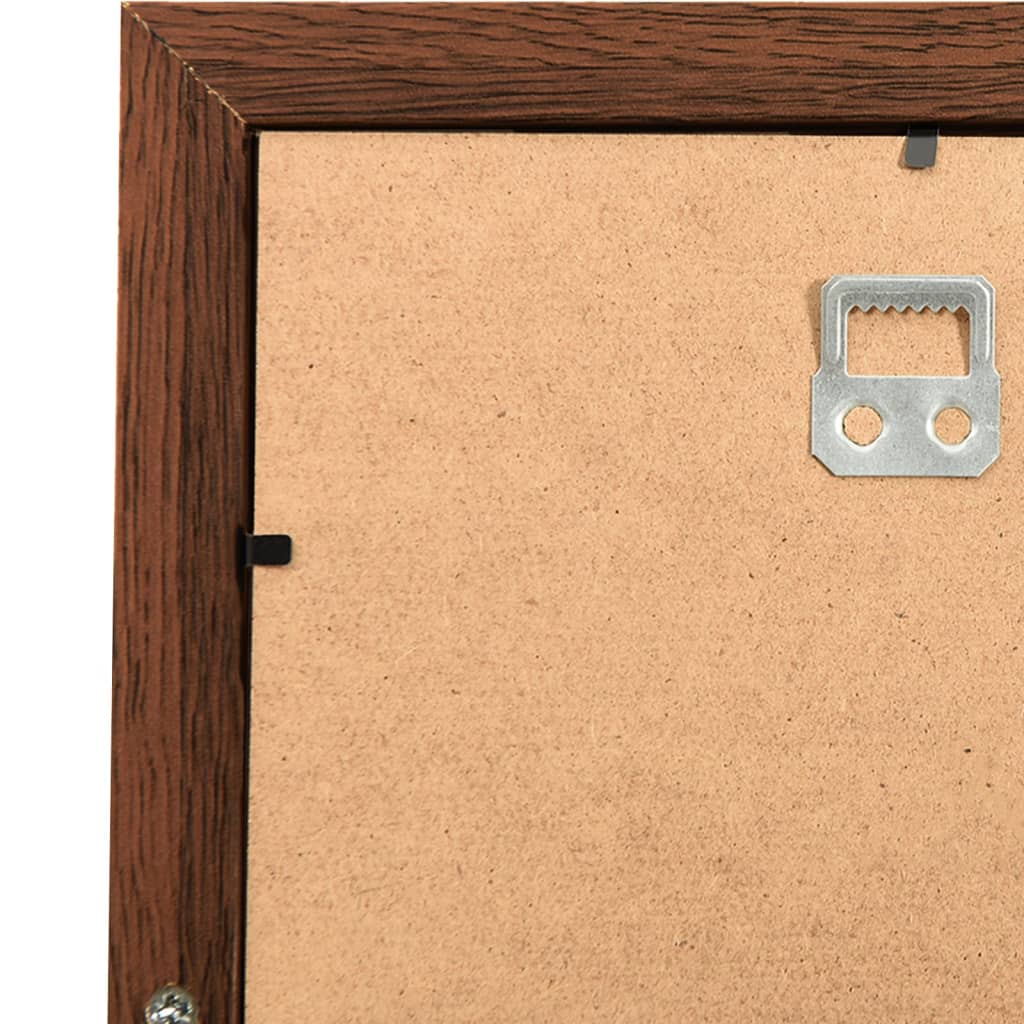 Fotorammekollasj for 10x(13x18 cm) bilde mørkebrun MDF